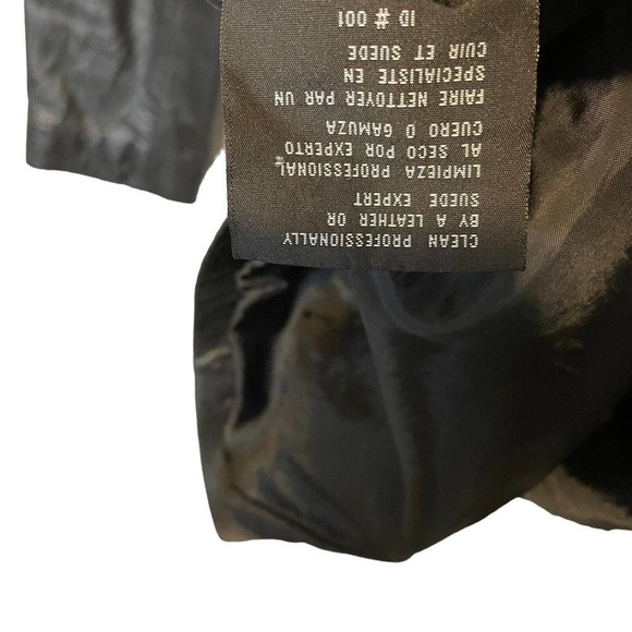 JLC New York  Leather Jacket FULL ZIP UP Size S Black Soft Pockets - Picture 9 of 15